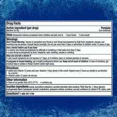 Vicks VapoCool Severe Menthol Sore Throat Lozenges, Max Strength, 200 Count