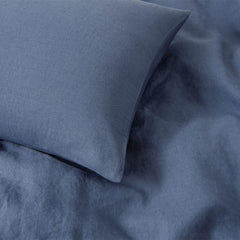 WelHome Cotton Linen Relaxed Duvet Cover, 3-piece Set