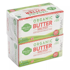 Wellsley Farms Organic Salted Butter, 2 pk./1 lb.