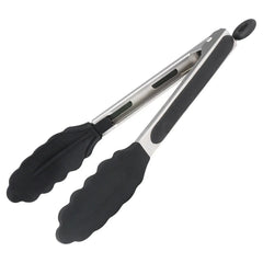 Winco 9-Inch Non-Slip Locking Tongs, Stainless Steel, 4-count