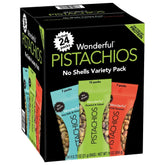 Wonderful Pistachios, No Shell, Variety Pack, .75 oz, 24-count - USA MEGA SHOP
