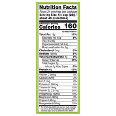 Wonderful Pistachios, No Shells Roasted & Salted Nuts, Resealable Pouch, 24 oz.