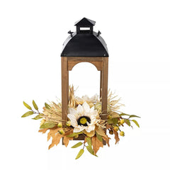 Glitzhome 20" Wood Lantern Decor for Fall Harvest