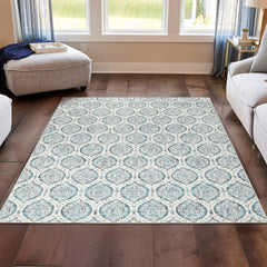 Wyatt & Ash Washable Indoor Area Rug, Alisha 6' 6" x 9' 6" - USA MEGA SHOP