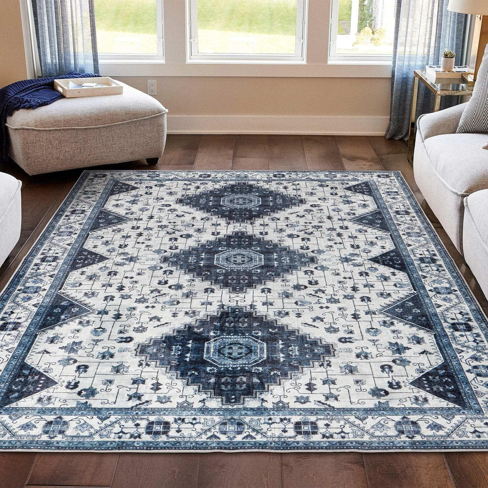 Wyatt & Ash Washable Indoor Area Rug, Cyrus 9' x 12' - USA MEGA SHOP