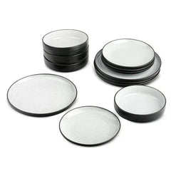 Yellowstone Beth 12-Piece Ceramic Dinnerware Set - USA MEGA SHOP