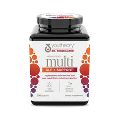 Youtheory High Potency Multivitamin Capsules, Dr. Formulated, 200 Count