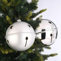 2-Count Gold Jumbo Bell Shatterproof Christmas Ornaments, 7.87 in, by Holiday Time - USA MEGA SHOP