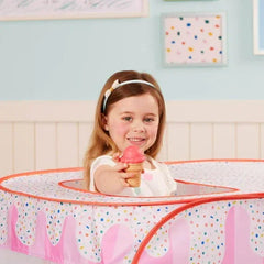 Battat Sweet Treats Pop-Up Shop Fabric Tent 25-Piece Dessert Set, Toddler and Preschool Toys - USA MEGA SHOP