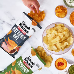 Smash Kitchen Hot Honey BBQ Non-GMO Kettle Chips, 6 oz