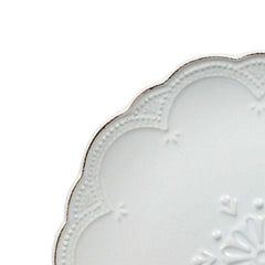 Pfaltzgraff French Lace 16 Piece Stoneware Dinnerware Set White