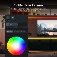 Roku Smart Home Smart Light Strip+ SE Wi-Fi - Enabled Indoor LED 16.4 ft (18 Watt) with Multi-Colored Section Control