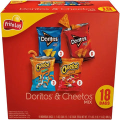 Doritos & Cheetos Mix Variety Pack Snack Chips, 18 Count Multipack