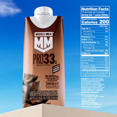 Muscle Milk 33g Pro High Protein Shake with Ultra Filtered Milk, Chocolate, 11 fl. oz., 15 pk.