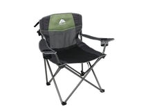 Ozark Trail Oversized Big and Tall Camp Chair with Cup Holders, Green, Adult, - USA MEGA SHOP