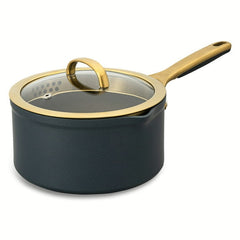 Thyme & Table 3.5 QT Non-Stick Supreme Collection Saucepan - Atlantic Blue