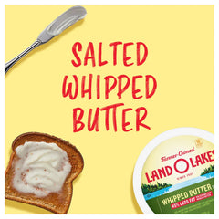 Land O Lakes Salted Whipped Butter, Spreadable, 8 oz Tub - USA MEGA SHOP