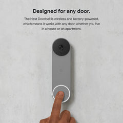 Google Nest DBELLBA Video Doorbell (Battery, Ash)