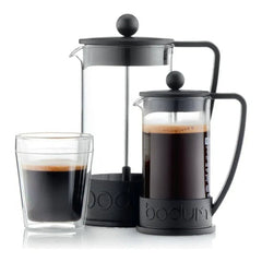 Bodum Brazil French Press Coffee Maker, Borosilicate Glass, 34 Ounce, Black
