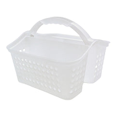 Mainstays Small Portable Shower Caddy Frost Plastic