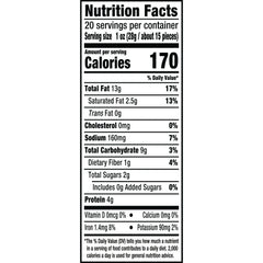 PLANTERS Whole Cashews Dill Pickle Flavored, Party Snacks, Plant Based Protein 5 oz Plastic Bag