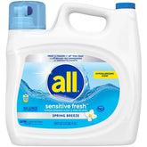 all Liquid Laundry Detergent Sensitive Fresh, Spring Breeze, 166 loads, 250 oz. - USA MEGA SHOP