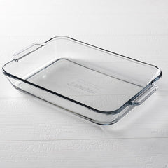 Anchor Hocking Oven Basics Tempered Clear Glass Rectangular Baking 5 Quart Dish
