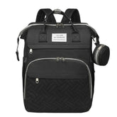 Waterproof Diaper Bag Backpack, Multifunctional Travel Nappy Bag with Changing Pad, Great for Moms and Dads, Baby Shower Gift (Black) - Brands For Less USA