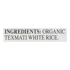 RiceSelect Organic Texmati White Rice, American-Style Basmati Rice, 2 lb Jar - USA MEGA SHOP