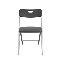 Mainstays Resin Seat & Back Folding Chair, Black