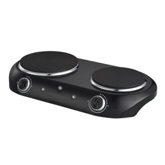 Mainstays Double Burner, 1800 W, Black Electric Cooktop, 1 Each, Assembled Product - USA MEGA SHOP