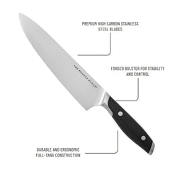 The Pioneer Woman 14-Piece Knife Block Set Stainless Steel Knives with Ergonomic Handle, Black