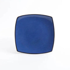 Gibson Home Soho Lounge Square Stoneware 16 Piece Dinnerware Set, Blue