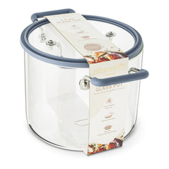 Elements by Thyme & Table 4.5 QT Borosilicate Glass Pot - Blue