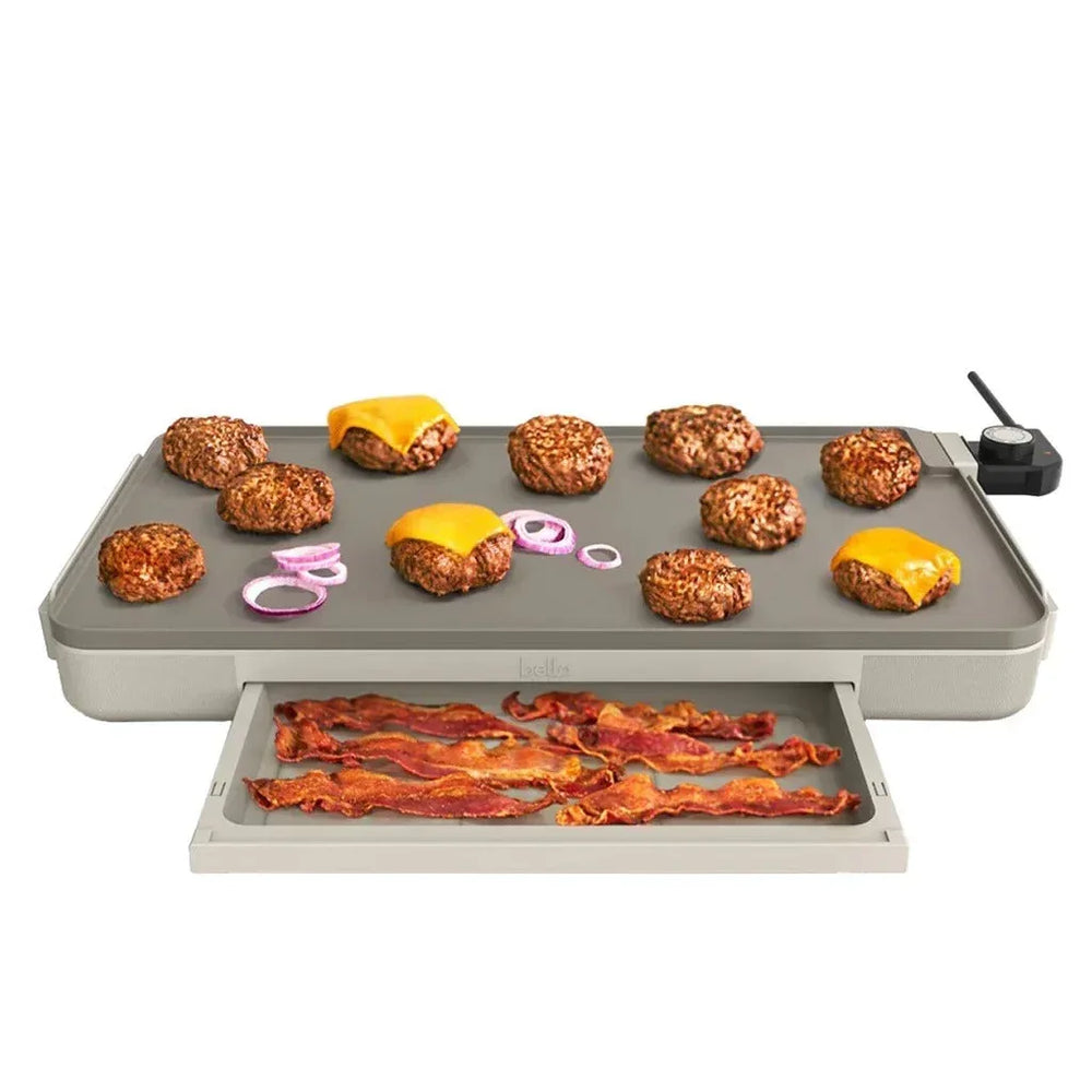 bella 12" x 22" XL Griddle with Warming Tray - USA MEGA SHOP