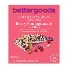 bettergoods Berry Pomegranate Nut Bars, 1.4 oz, 5 Count