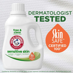 ARM & HAMMER Sensitive Skin Free & Clear Liquid Laundry Detergent Soap, 170 fl oz, 170 Loads