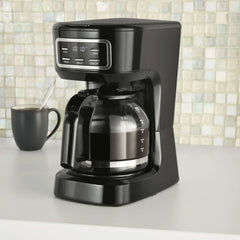 Mainstays CM1449-UL Black 12-Cup Programmable Drip Coffee Maker - USA MEGA SHOP