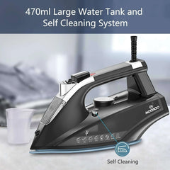 Moosoo Steam Iron 1800W Dry Iron Lightweight Anti-drip Iron with Auto-Off, ST1800 - USA MEGA SHOP
