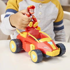 Marvel Iron Man and his Awesome Friends 2-In-1 Mech Suit & Vehicle Set, Stocking Stuffers for Kids Ages 3 and Up