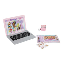 Disney Princess Style Collection Pink Pretend Laptop with Play Earbuds 5 Ways to Play 0.89Pound - USA MEGA SHOP