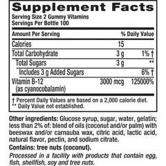 Vitafusion Extra Strength B12 Vitamin Gummies, 3000 Mcg, Cherry (200 Ct.)