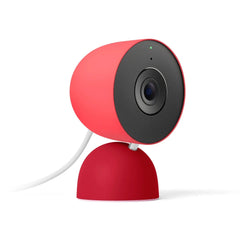 Google Nest Cam Indoor (Wired, 3rd Gen) - Indoor Security Camera with 2K Video - Works with Google Home - With Gemini - Berry