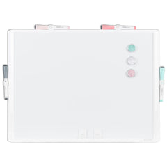 U Brands 17 x 23 in. Dry Erase Whiteboard Value Pack, Assorted Dry Erase Markers, Plastic Frame - USA MEGA SHOP