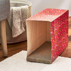 Vibrant Life Valentine's Day Conversation Hearts Paper Bag Cat Scratcher, Red, 11.75" x 17" x 7.25"