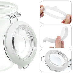 12pcs Silicone Sealing Rings Gaskets for Mason Jar, EEEkit Silicone Seal Rings, Airtight Rubber Seals Rings, Silicone Replacement Gasket for Regular Mouth Canning Jars Lids
