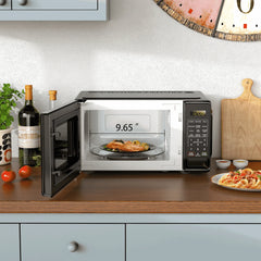 Mainstays 0.7 Cu ft Countertop Microwave Oven, 700 Watts, Black - USA MEGA SHOP