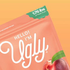 Hello! I'm Ugly Dried & Sliced Nectarines, No Sugar Added Snacks, Unsweetened Dried Fruit, 3 oz