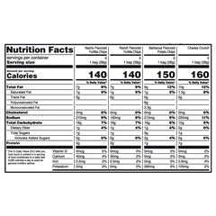 Great Value Tasty Chips Variety Pack, 1 oz, 20 Count