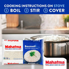 Mahatma Basmati Fragrant Rice, 5 Pound Bag - USA MEGA SHOP